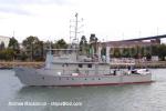ID 5368 SARASU (ex- HMNZS KIWI (P3554) one of the Royal New Zealand Navy's former inshore patrol craft, sporting slight modifications for private use, seen inbound at Melbourne.